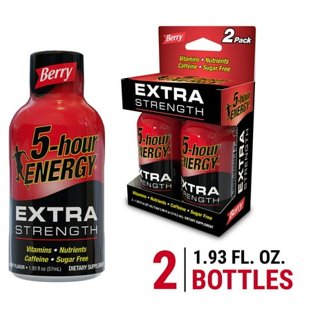 5-hour ENERGY Shot, Extra Strength, Berry, 2 Count