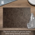 thumbnail image 2 of Luxurious Mocha Vegan Leather Placemats 4 Pack Look and Feel of Genuine Leather Infused with Copper, 2 of 6