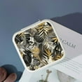 thumbnail image 4 of Autua Leaves Gold Black Travel Jewelry Box for Women Necklace, Ring, Earring Organizer White, 4 of 5