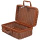 thumbnail image 3 of Retro Rattan Storage Organizer Box Handwoven Case Household Item Light Brown 35.00X24.00X12.00CM Tidy Organization 1Set, 3 of 4