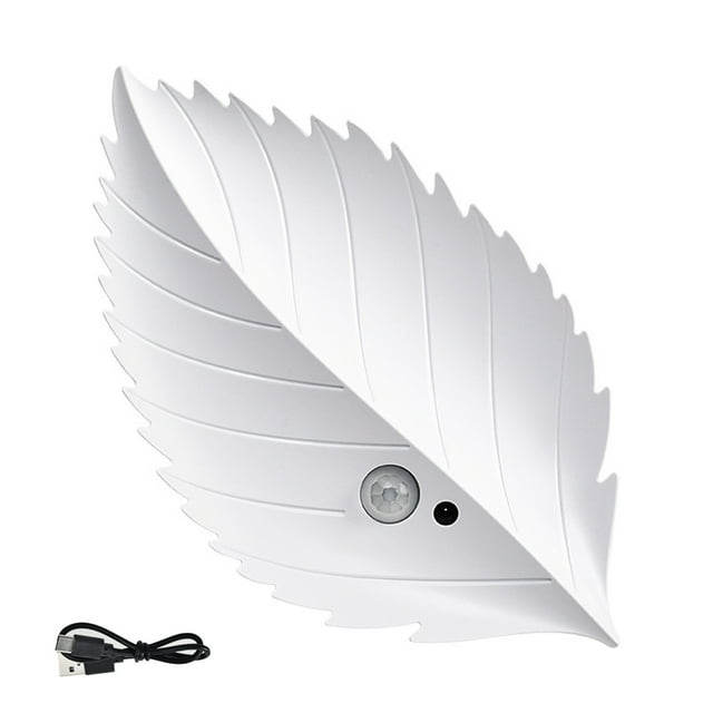 Luz Led para Dormitorio Lámpara de Cama de Hoja Sensor Del Cuerpo Control Remoto Autoadhesivo Magnético Óptico Luz de Noche Led Dormitorio Invitado Luz de Pared Inalámbrica
