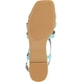 thumbnail image 4 of JOURNEE COLLECTION Womens Aqua Interlocking Straps Goring Padded Alorra Open Toe Buckle Slingback Sandal 6.5, 4 of 4