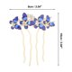 thumbnail image 4 of Peines Decorativos de Bargains Únicos Peine de Mariposa de Strass Peine Lateral de Novia Accesorios para Estilo Elegante Azul, 4 of 7