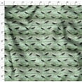 thumbnail image 4 of Soimoi Green Poly Georgette Fabric Crow Bird Print Fabric by the Yard 52 Inch Wide, 4 of 6