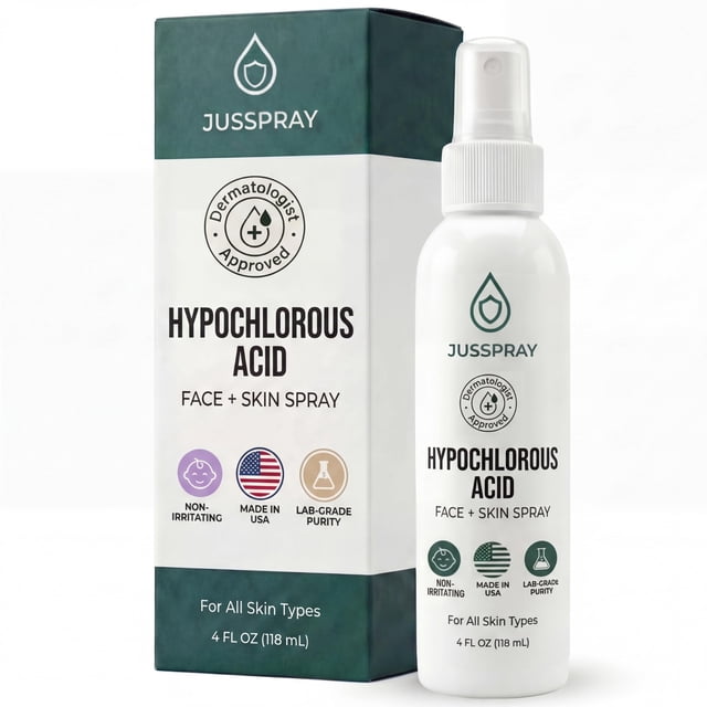 Spray de ácido hipocloroso Jusspray HOCI Limpiador Facial 120 mL