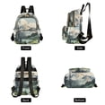 thumbnail image 4 of FORMRS Mini Backpack Purse for Women Quilted Travel Daypack Casual Shoulder Bag, Watercolor Mountatin, 4 of 7