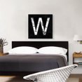 thumbnail image 2 of ARTCANVAS Classy Black White Marble Alphabet Letter W Canvas Art Print - Size: 26" x 26" (1.50" Deep), 2 of 9