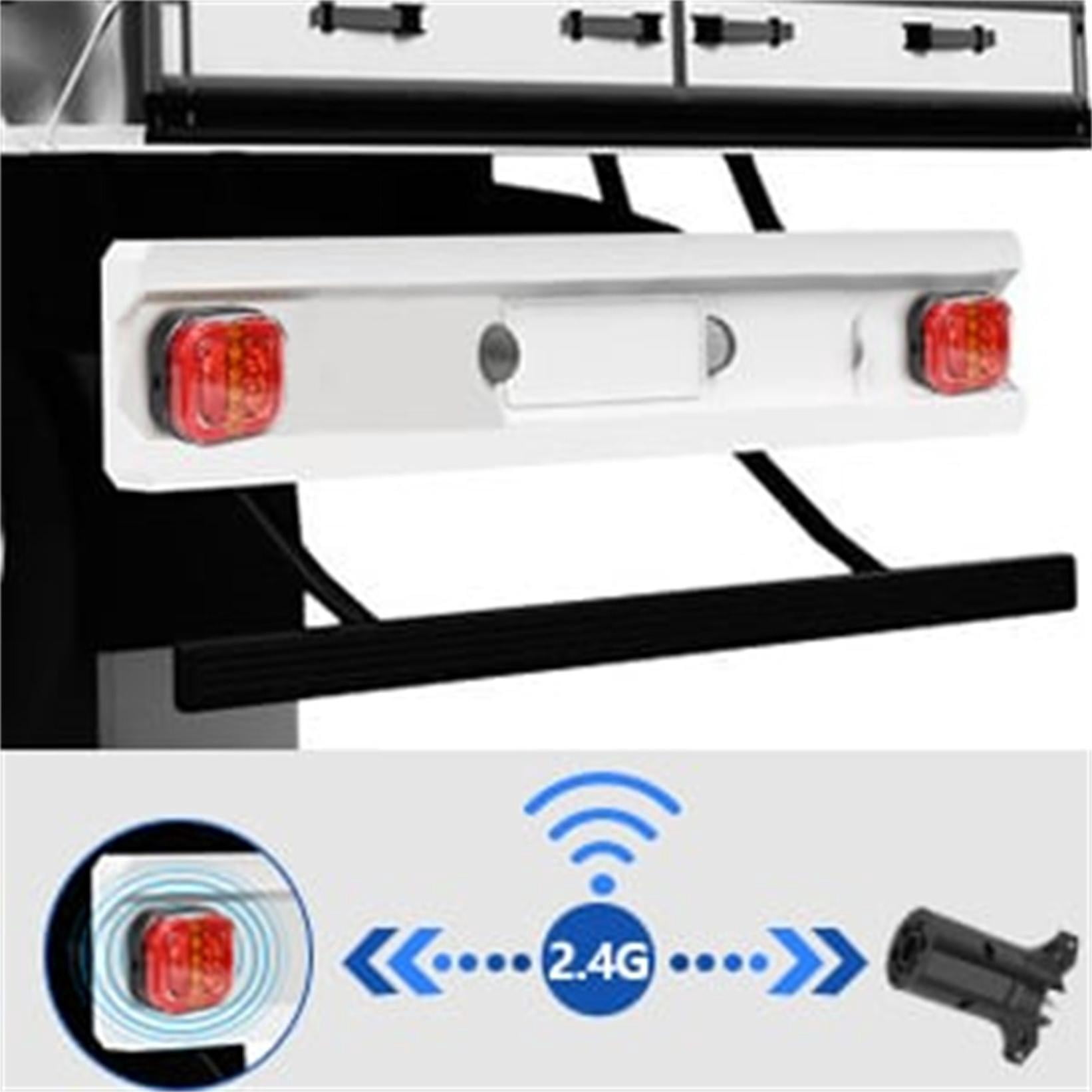Wireless Trailer Lights Magnetic Towing, Magnetic LED Rechargeable and Portable Tow Lights Kit for Trucks, RVs, Campers, Boats, Caravans, and Wreckers