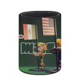 thumbnail image 3 of Maple-theme Cylinder Pen Holder Pencil Organizer with Flannel Lining PVC Leather Material Cardboard Base for study work 10*8CM, 3 of 6