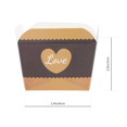 thumbnail image 2 of 100pcs Square Paper Cupcake Cups Disposable Cake Cups Heat-resistant Baking Cups, 2 of 7