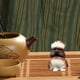thumbnail image 4 of Estatua pequeña de nutria para mascotas, adornos de estatuilla de nutria, escultura de nutria de arcilla encantadora para escritorio, Yoga, cafetería,, 4 of 9