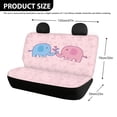 thumbnail image 4 of Uourmeti Love Elephant Non-Slip Replacement Seat Protectors Set of 2 Waterproof All Weather Car Back Seat Cover for Auto Car Interior, 4 of 4
