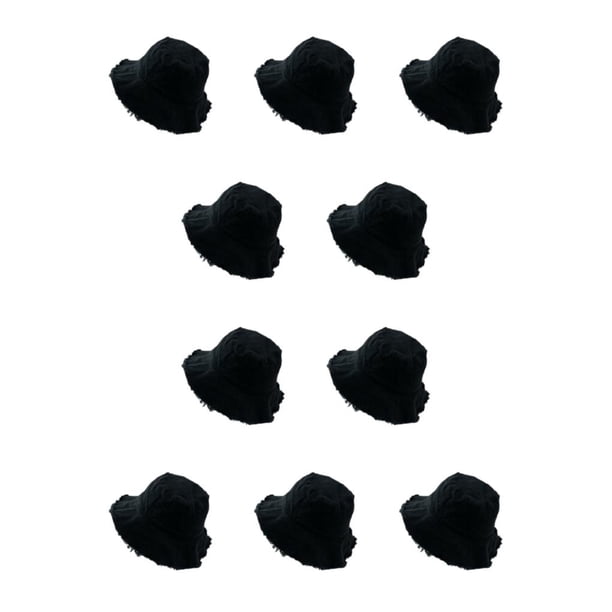 Sombrero de pescador Minnieouse con protección solar elegante para actividades al aire libre negro 10Conjunto
