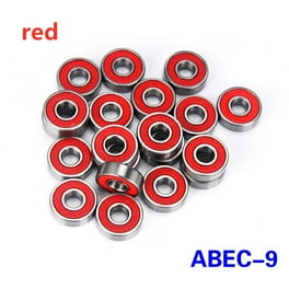 Lot 20 Roulements 608 ZZ 8x22x7 Mm – Acier Carbone, Double Blindage, Pour Skateboard, Patins, Trottinette