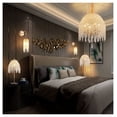 thumbnail image 6 of 20 Inch Crystal Chandelier 6-Light – Waterfall Pendant Light, Gold Finish for Living Room Bedroom Dining Area – Adjustable Height, K9 Crystal Beads, 6 of 6