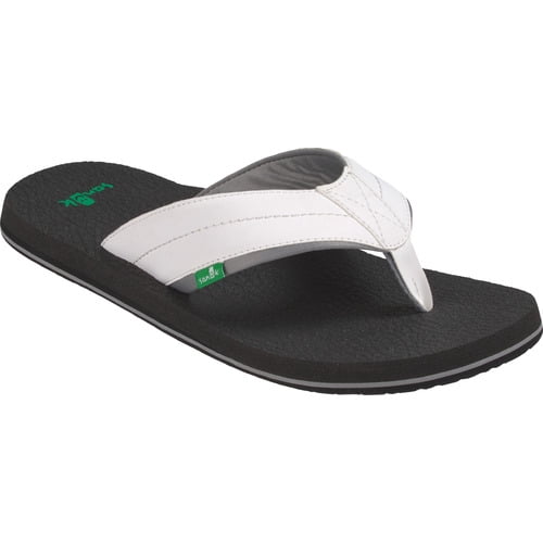 Sanuk Beer Cozy 2 Men's Flip Flop-White/Grey-7