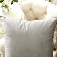 thumbnail image 3 of Home Soft Things Milliken Plush Throw Pillow Covers 2 Piece Set - Silver - 26" x 26", 3 of 4
