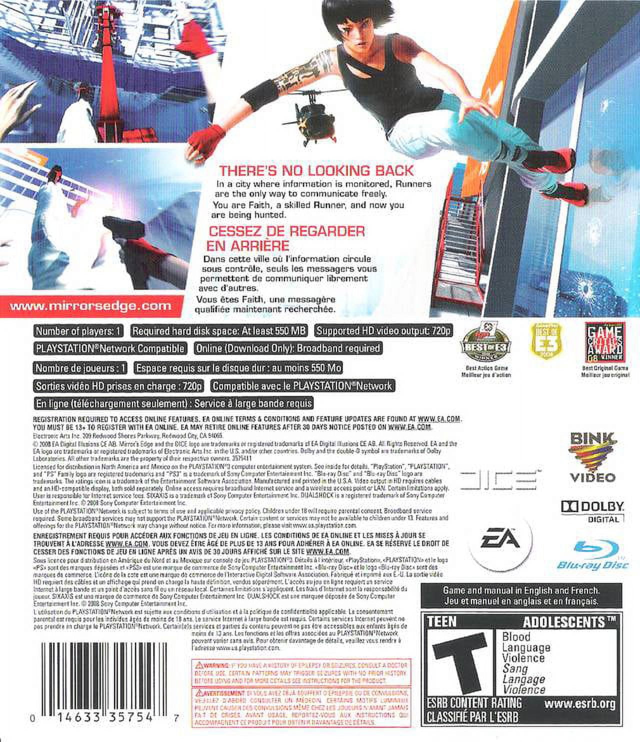 Mirror's Edge 2 PlayStation 3 Box Art Cover by Hakhasan