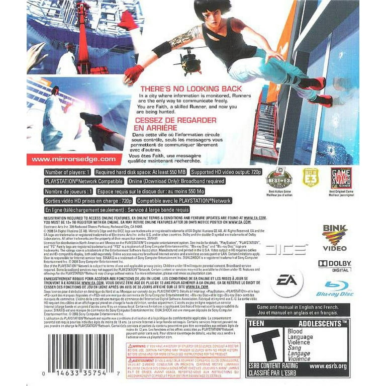 Best Buy: Mirror's Edge — PRE-OWNED PlayStation 3