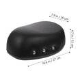 thumbnail image 2 of WASHWEPE Comfort Bike Saddle Bike Seat PU Black Fashion for Short Distance Riding 1Set, 2 of 7