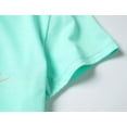 thumbnail image 4 of Beezizac Girls Pajama Set-2-Piece Cotton Blend Short Sleeve & Pants Cute Summer Green Stripe PJs Size 10, 4 of 7