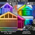 thumbnail image 4 of Luces RGB para exteriores SINLEY 30 m resistentes al agua con aplicación/control remoto, 4 of 7