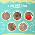 thumbnail image 3 of SnugArooz: Sally the Stingray -2-In-1 Plush Dog Toy, Hidden Ball, Squeak-Crinkle, Pet Multi-Sensory Play, 22" Soft Animal Companion, Cuddle-Fetch-Chew, 3 of 12