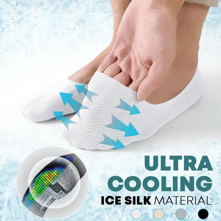 Wefuesd 1 Pair Breathable Ice Silk Socks Low Cut Socks For Mens