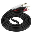 thumbnail image 3 of RCA Câble Audio, Double Couleur 2 Pcs 6.35 Câble Audio pour Sortie KT Haute Intensité, 3 of 11