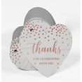 thumbnail image 3 of Inkdotpot Pack Of 100 Thanks For Celebrating With Me Birthday Favor Paper Tags Craft Real Rose Gold Foil Hang Tags, 3 of 6
