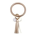 thumbnail image 4 of Naierhg 2Pcs Fashion Women Tassel Charm Wristlet Faux Leather Keychain Key Ring Holder Gift, 4 of 8
