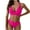 Hot Pink swimsuits Women, variant on HAPIMO Women's 2 Peices Bathing Suit Cozy Wireless Bikini Bandeau Swimming Trunks Thong Split Bikini Swimsuit