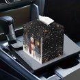thumbnail image 7 of POLERO Decorative Tissue Box Cover Square with Winter Snowman Tissue Box Holder Waterproof PU Leather Modern Facial Organizer for Bathroom/Car/Office Home Decor, 7 of 7