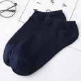thumbnail image 2 of AWZXDE Unisex Ankle Socks with Striped, Lightweight Sports Socks for Men and Women Navy,One Size, 2 of 2