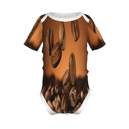 

Junzan Coffee Beans Print Short-Sleeve Baby Climbing Clothes Bodysuits for Infant One-Piece for Baby Boys & Girls Baby Clothes Baby Romper with Snap Closure-18 Months