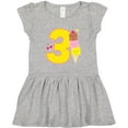 thumbnail image 3 of Inktastic Ice Cream Third Birthday Pink Girls Toddler Dress, 3 of 5