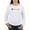 White, variant on - Delta Chi Black And Red Fraternity Logo Long Sleeve T Shirt - Women's Long Sleeve Graphic Casual T-Shirt
