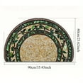 thumbnail image 2 of Boho Mandala Rubber Backing Entryway Doormat, Semicircular, Non-Slip, Easy Clean, Absorbent, 2 of 5