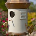 thumbnail image 7 of 69.75" Tall Iron & White Porcelain Birdhouse Stake "Vienna", 7 of 7
