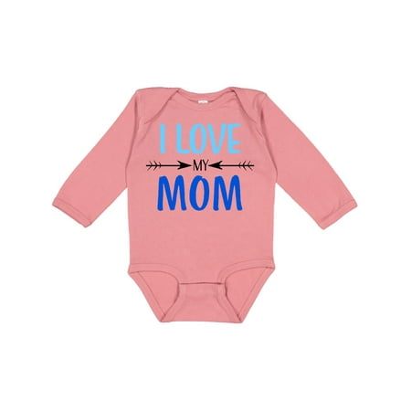 

Inktastic I Love my Mom Mothers Day Gift Baby Boy or Baby Girl Long Sleeve Bodysuit