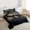 thumbnail image 3 of Feelyou Wildlife Wolf Boy Twin Comforter Sets, Rustic Farmhouse Bedding Set, 2 Pieces, 3 of 8