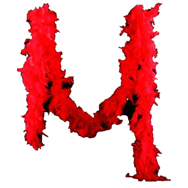 Bufanda De Plumas,Boa De Plumas Roja 1,8 M Decoración De Plumas De Fiesta Boa De Plumas Chandelle Funcionalidad Versátil