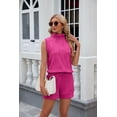 thumbnail image 5 of EASYBRAUS Women Summer Sleeveless Shorts Set Casual Drawstring Pocket Outfit Two Piece Set, 5 of 9