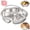 3 Grids, variant on 2026 Stainless Steel Divided Plate With Double Handles, 316 Stainless Steel Divided Steamer Tray, Round Divided Dinner Plate, Ergonomic Handle Divided Steamer Plate for Cooking Meal