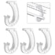 thumbnail image 2 of 4 Piezas de Soporte para Barra de Armario Colgante, Soporte para Barra de Estante de Armario de 3/4, Soportes Resistentes en Forma de J para Colgar Ropa, 2 of 4