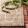 thumbnail image 4 of SAFAVIEH Courtyard Eustacia Geometric Indoor/Outdoor Area Rug, Brown/Beige, 6'7" x 9'6", 4 of 9