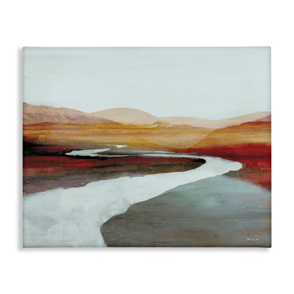 Stupell Industries Contemporary Flowing River Landscape Canvas Art, 20 x 16, by Stellar Design Studio