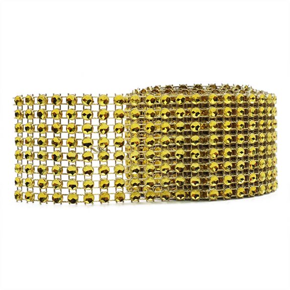 5 Yard Diamond Mesh Wrap Crystal Rhinestone Tape Bling Ribbon for Wedding Cake Decoration Scrapbooking Rhinestones Mesh Roll