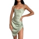 thumbnail image 1 of Lucakuins Vestido sin mangas de color sólido sin espalda para mujer Vestido con cordones a la moda Lucakuins ajustado,Ajustado,fiesta,Moda, 1 of 8