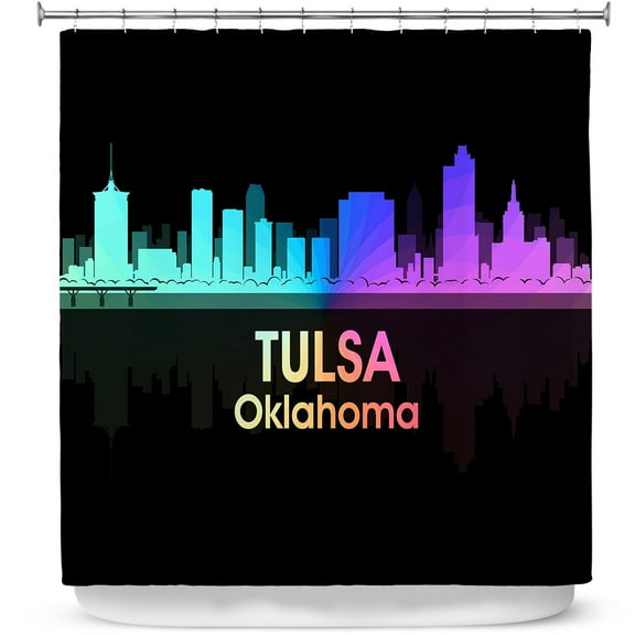 Shower Curtains 70" x 73" from DiaNoche Designs by Angelina Vick - City V Tulsa Oklahoma